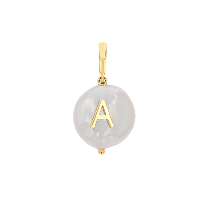 Not your everyday pearls! This custom piece combines a classic Pearl with a personalized touch! A minimal chic vibe that can be worn everyday! String this beauty on a Babygold charm connector or any of our thinner chains for major shine.  Available in Yellow, White and Rose Gold. Coin Pearl: 11-12mm  Letter: 5mm 14K So Coin Pearls, Gold Coin, Gold Piece, Minimal Chic, Initial Charm, Gold Coins, Personalized Necklace, Custom Items, Yellow White