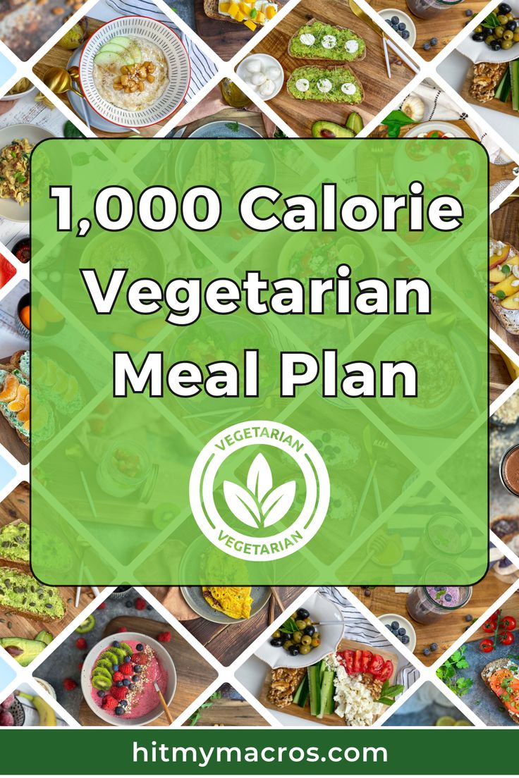 Pin graphic showcasing a variety of enticing vegetarian dishes including colorful salads, legume-based meals, and fruit smoothies, with prominent text overlay stating "1,000 Calorie Vegetarian Meal Plan." The graphic emphasizes the plan's focus on balanced, high-protein, low-calorie vegetarian meals for healthy weight loss. 1000 Calorie Vegetarian Meal Plan, Vegetarian Calorie Deficit Meal Plan, 1200 Calorie Diet Meal Plans High Protein, Calorie Deficit Meals Vegetarian, Vegetarian Calorie Deficit, 1200 Calorie Vegetarian Meal Plan, Calorie Deficit Meal Plan Vegetarian, Veg Meal Prep, High Protein Meal Plans