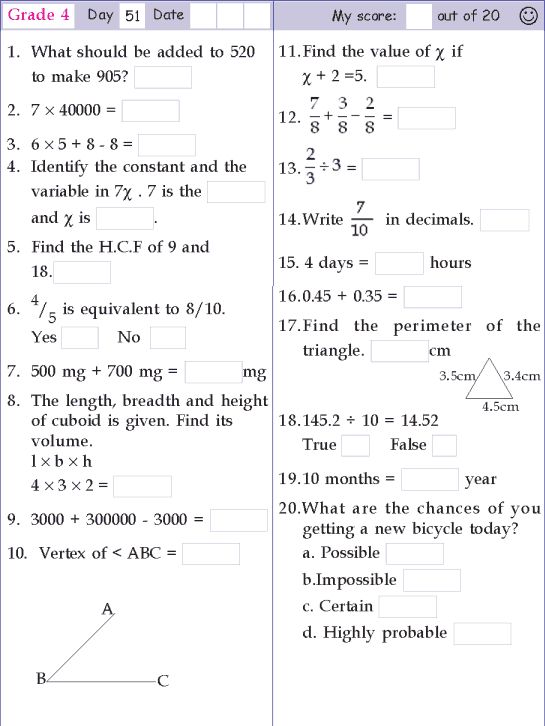 the worksheet is shown for students to learn how to solve an odd problem