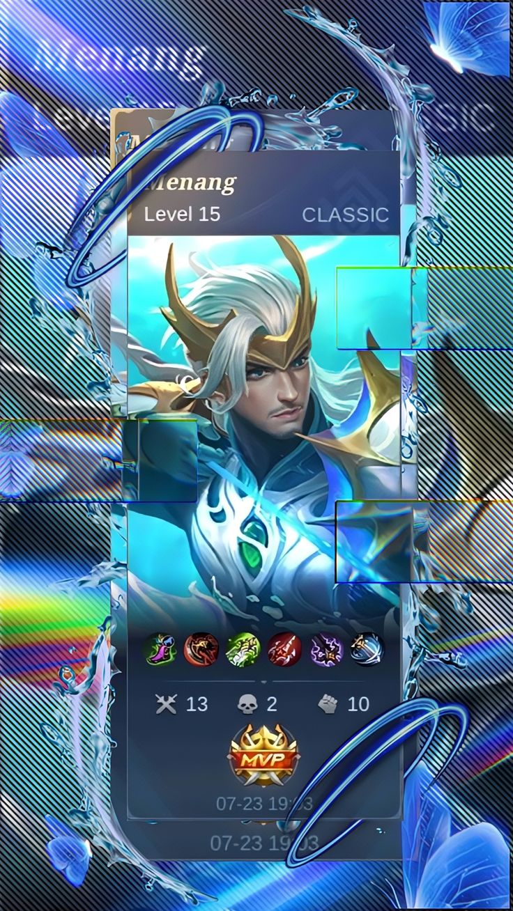 an image of a mobile phone screen with the game character on it's display