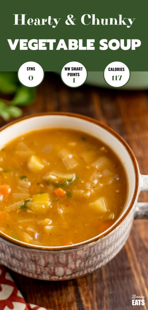 a bowl of hearty and chunk vegetable soup