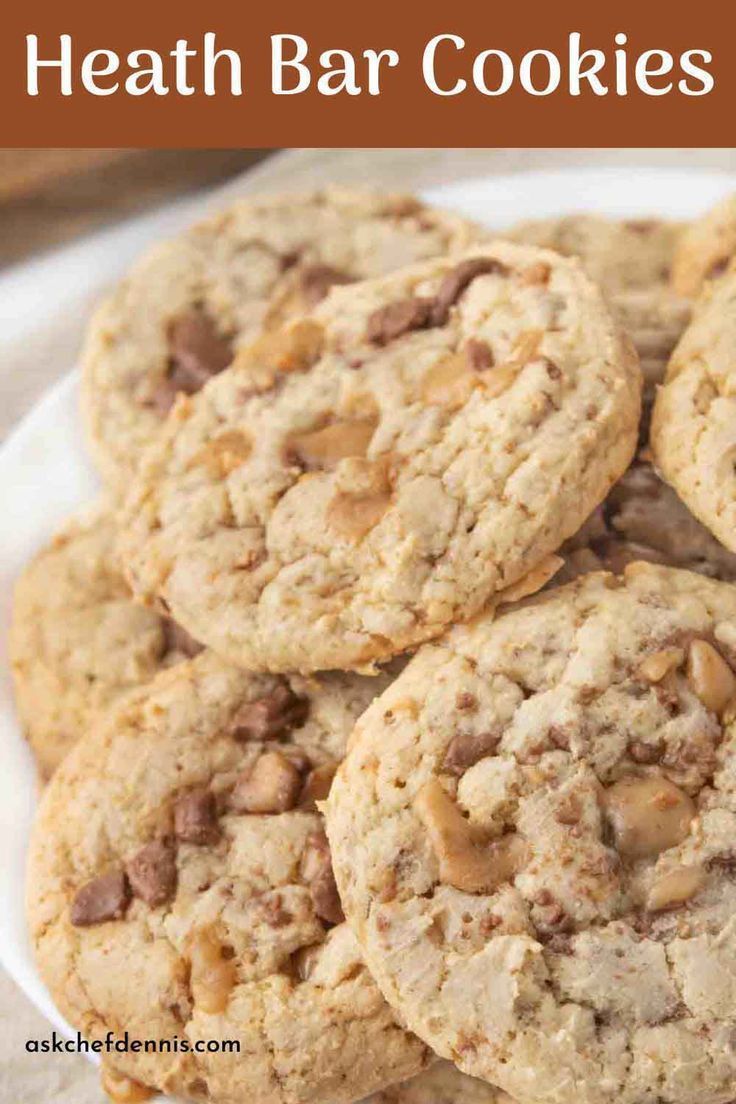 a white plate topped with cookies on top of a table