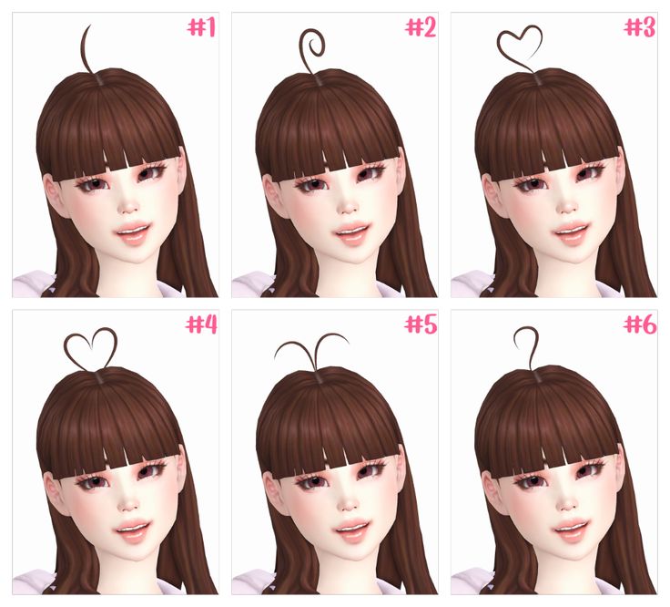 sadlydulcet: ahoge! 6 ahoge / hair strands found... : MMFINDS Ahoge Hair, Sims 4 Anime, Pelo Sims, Sims 4 Body Mods, Sims 4 Cc Folder, Free Sims, Hair Strands, Sims 4 Gameplay, Sims 4 Dresses