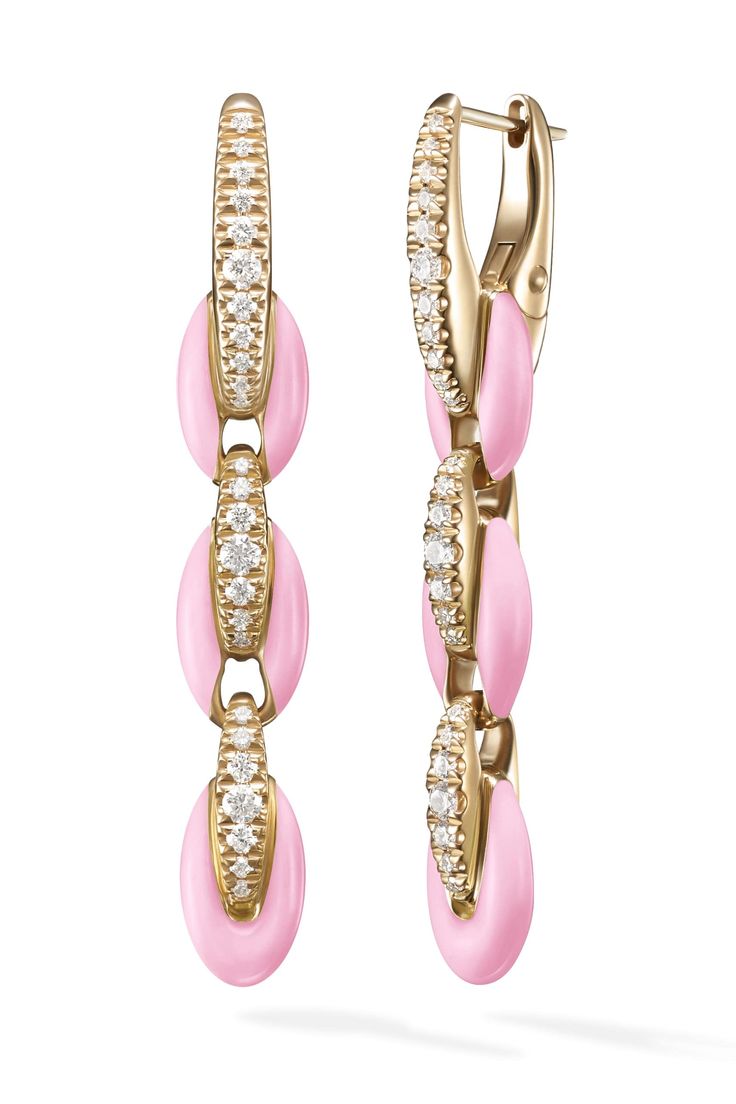 MELISSA KAYE JEWELRYFINE JEWELEARRING ROSEGOLD Marissa Pink Ada Earring Luxury Designer Pink Earrings, Luxury Pink Gold Fine Jewelry Earrings, Luxury Pink Gold Earrings Fine Jewelry, Luxury Pink Gold Earrings, Luxury Pink Gold Earrings For Gift, Luxury Modern Pink Earrings, Luxury Pink Elegant Clip-on Earrings, Luxury Elegant Pink Earrings, Elegant Luxury Pink Earrings