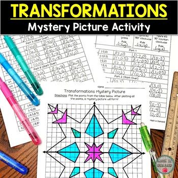 the worksheet for this mystery picture activity is filled with instructions and pictures to help students