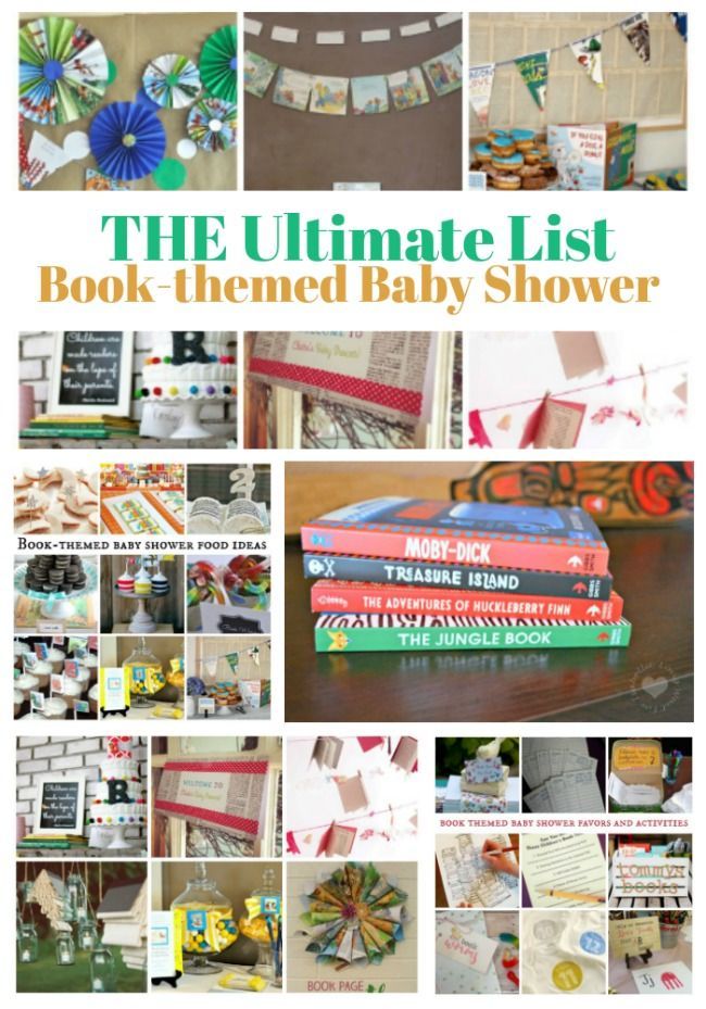 the ultimate list book - themed baby shower for boys and girls with free printables