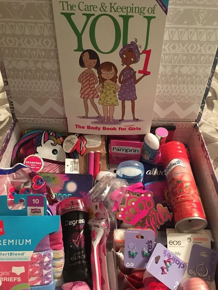 the care and keeping of you box is packed with items like toothbrushes, shampoos, lotion, eye drops, lip balm