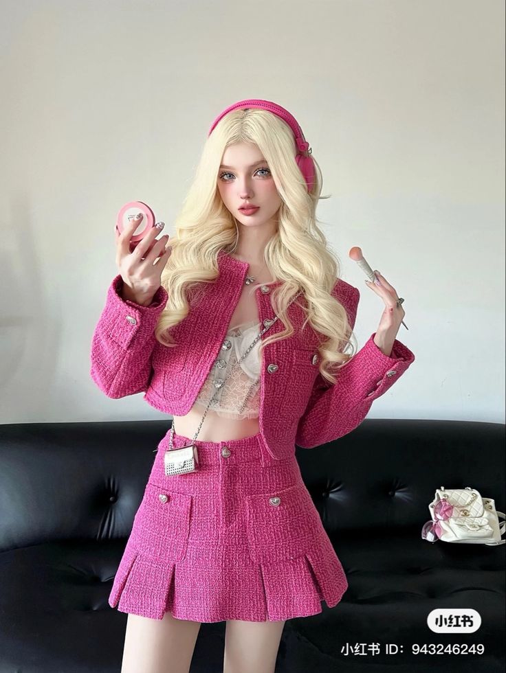 Unique Rave Outfits, Barbiecore Outfit, Iconic Pictures, Beauty Confidence, Doll Beauty, Cosplay Kawaii, Costume Inspo, Powerful Affirmations, Dream Outfits