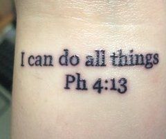 a tattoo that reads i can do all things ph 4 13