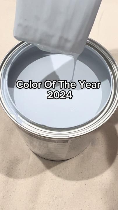 a paint can with the words color of the year on it