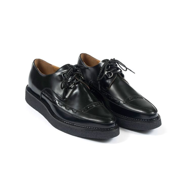 haw_blk_w_3 Vintage Black Oxford Lace-up Shoes, Classic Black Lace-up Shoes For Derby, Classic Lace-up Shoes With Rubber Sole For Streetwear, Black Oxford Shoes With Rubber Sole For Streetwear, Black Lace-up Shoes With Leather Sole For Streetwear, Classic Leather Sole Lace-up Shoes For Streetwear, Streetwear Oxfords With Brogue Detailing, Black Leather Shoes With Stitched Sole For Streetwear, Black Lace-up Shoes With Brogue Detailing For Derby