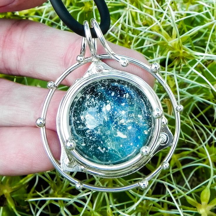 Caged Glass Galaxy Pendant with Cremation Ash Artful Ashes, Beautiful Pendants, Galaxy Pendant, Ashes Jewelry, The Cage, Cremation Ashes, Diy Resin Crafts, Cremation Jewelry, It Is Well