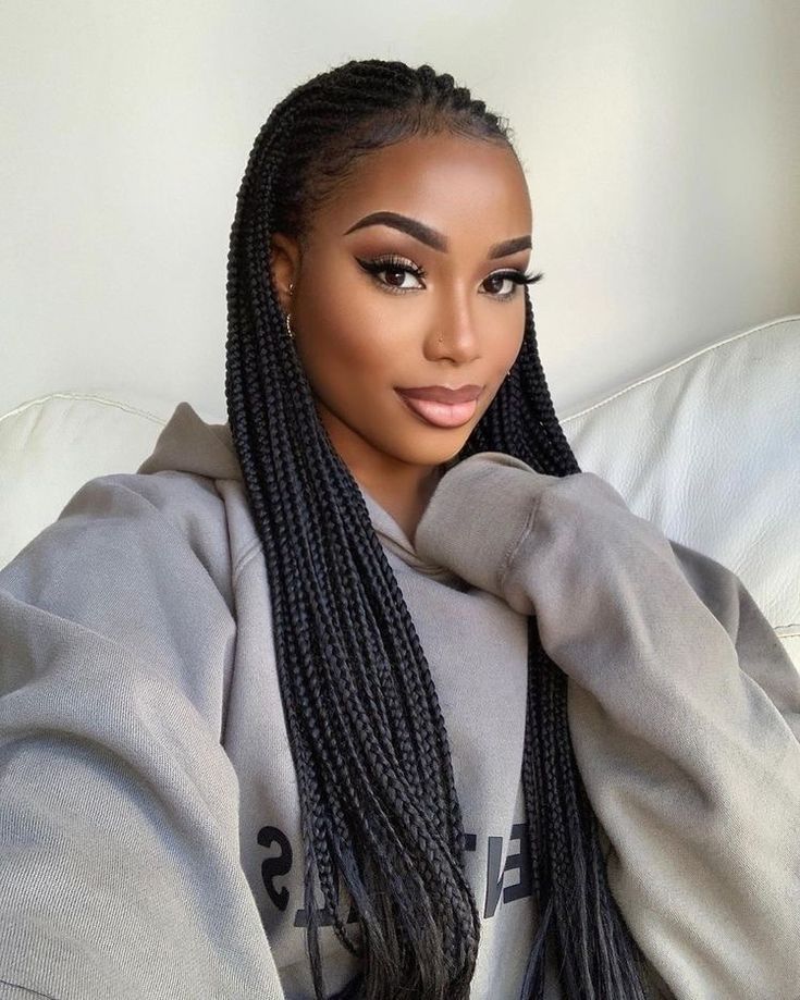 Wigs Straight, Long Box Braids, Box Braids Hairstyles For Black Women, Braided Cornrow Hairstyles, Braids Hairstyles Pictures, Twist Hair, Protective Hairstyles Braids, Senegalese Twist, Box Braids Styling