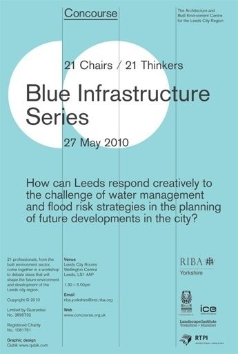 blue infrastructure series flyer with information about the project and how it will be used to help them