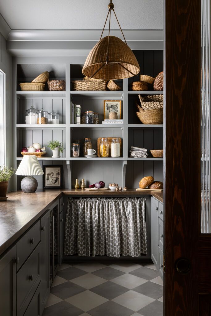 the kitchen is clean and ready to be used as a breakfast nook or pantry