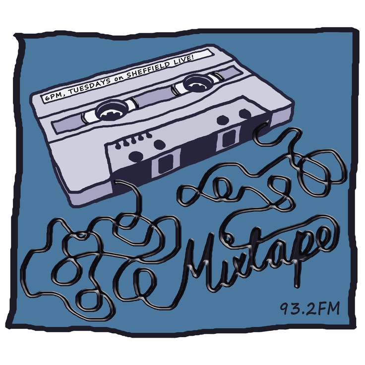 a drawing of a cassette tape with the words lost and shape on it