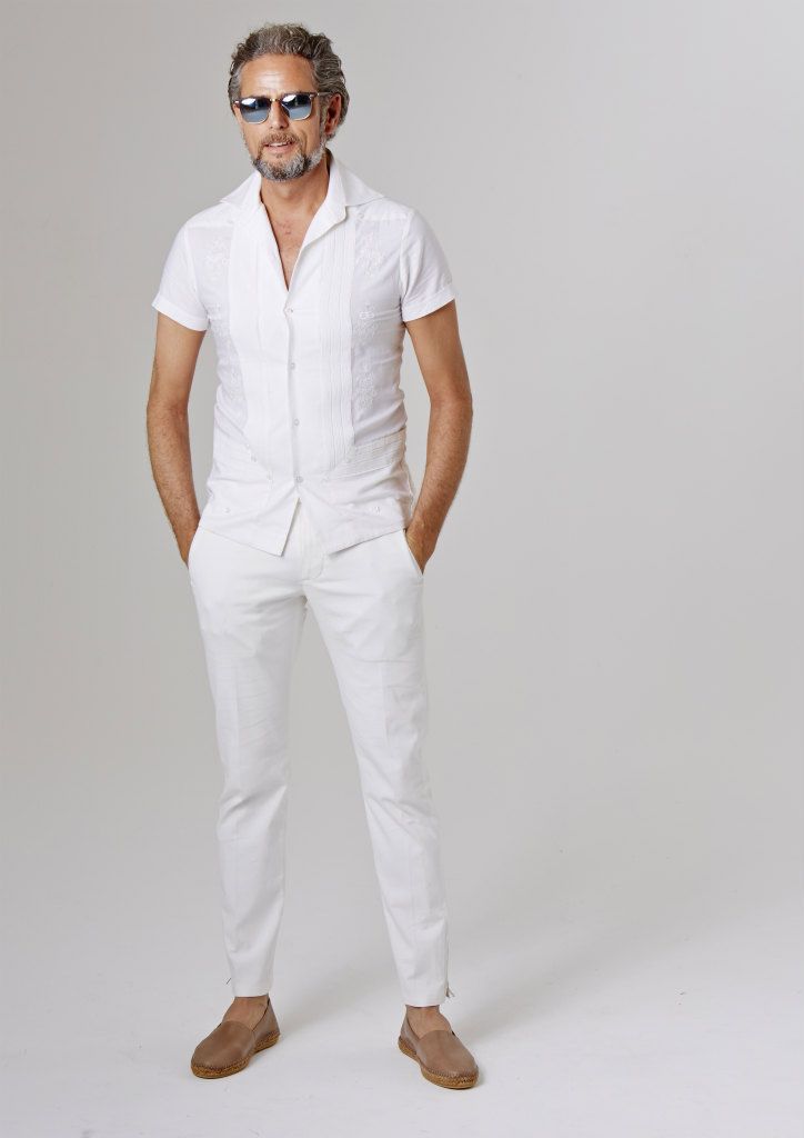 All White Wedding Guest Outfit Men, Mens White Party Outfits, White Party Attire Men, Summer Attire Men, Full White Outfit Men, White Party Outfit Male, All White Party Outfits Mens, White Wedding Dress Code, White Dress Code Party