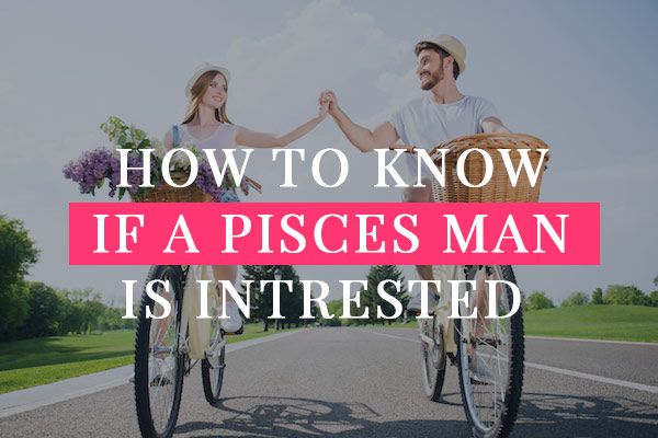 two people riding bicycles with the words how to know if a pisces man is interested