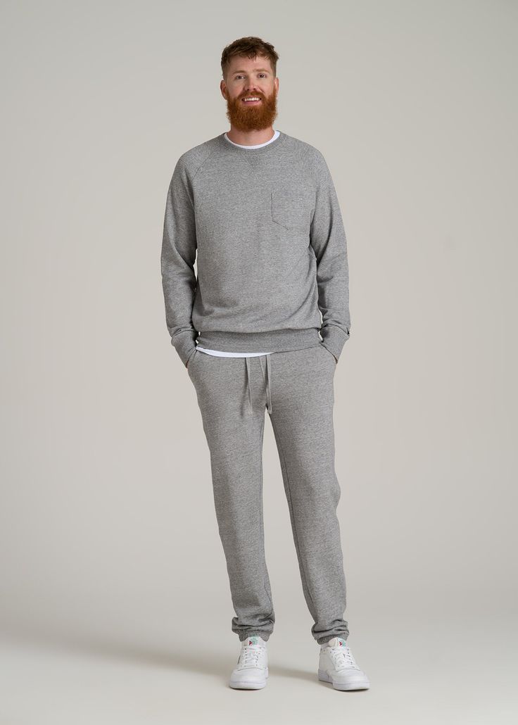 The Ultimate Fleece Sweatpants for Tall Men Relax, You’re Covered Introducing the Wearever 2.0 Fleece Sweatpants—because tall guys deserve the best chill pants too! These aren’t just any tall men's sweatpants; they’re your new go-to for everything from Netflix marathons to casual Fridays. With a new and improved waistband and stylish woven drawcords, you get the comfort you crave with the style you need. Plus, the soft fleece of these men's extra-long sweatpants keeps you warm while the stretch Men In Sweatpants, Long Sweatpants, Scrubs Dress, Cozy Sleepwear, Casual Fridays, Tall Men, Pocket Money, Marathons, Fleece Sweatpants