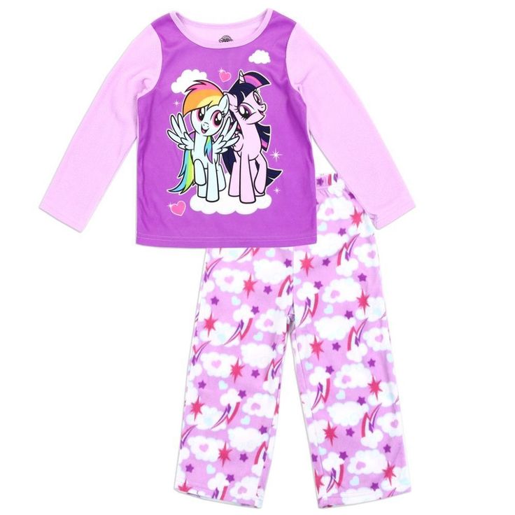 Let The Magic Of Dreams Unfold With The My Little Pony Girls 2pc Pajama Set. Color: In A Delightful Shade Of Lavender, These Pajamas Bring A Touch Of Whimsy To Bedtime. Sizes: Available In 2t-3t, Ensuring A Perfect Fit For Your Little Dreamer. Label: Authentic My Little Pony Merchandise, Promising Enchanting Designs And Quality. Composition: Crafted From 100% Polyester, These Flame-Resistant Pajamas Meet U.S. Consumer Product Safety Commission Requirements, Ensuring Safety And Comfort For Your P Purple Cotton Sleepover Set, Purple Cotton Sleepwear Set, Cute Purple Sets For Sleepover, Purple Cotton Pajama Party Sets, Cute Purple Loungewear Sets, Cute Purple Long Sleeve Sleepwear, Playful Purple Long Sleeve Sets, Cute Purple Cotton Sleepwear, Cute Purple Sleepwear For Pajama Party