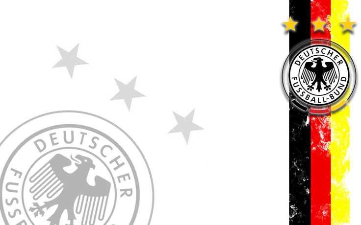 the german flag is in front of a black and white background with an eagle on it