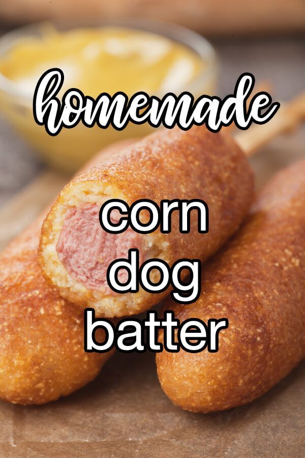 homemade corn dog batters on a cutting board