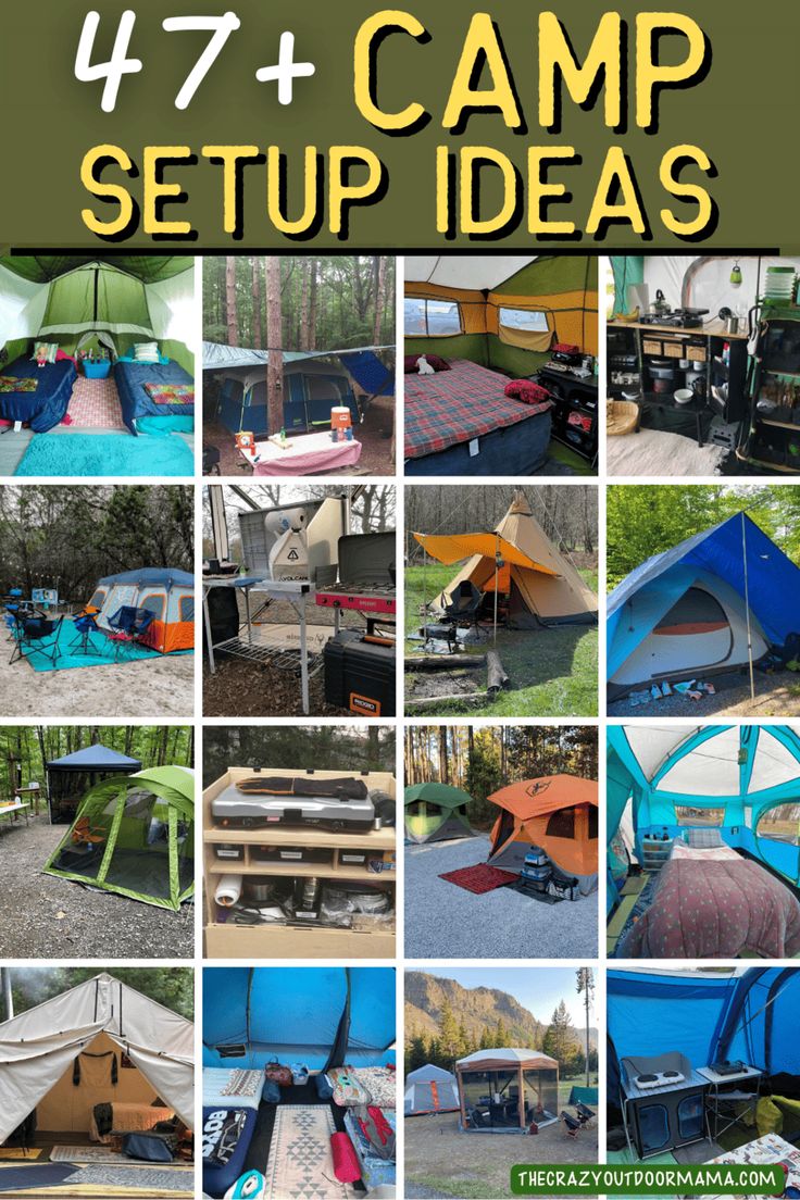 camping setup up ideas for campers and their families