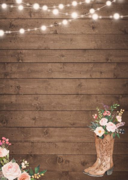 two boots with flowers and lights hanging from the ceiling above them on a wooden wall