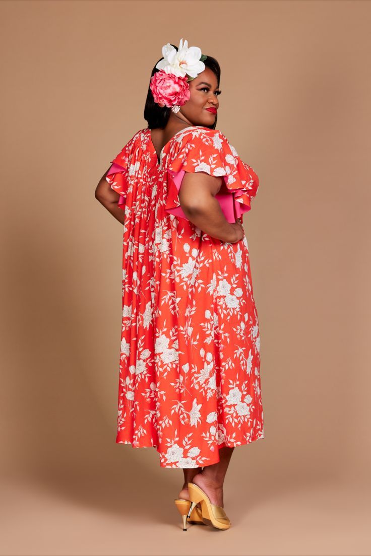 Meet the Waterfall Dress, a vintage-inspired sewing pattern from Charm Patterns by Gertie. Find out more at: https://charmpatterns.com/shop/waterfall-dress/ Fitted Flutter Sleeve Midi Dress For Casual Occasions, Fitted Midi Dress With Flutter Sleeves For Casual Wear, Fitted Midi Dress With Flutter Sleeves For Casual Occasions, Knee-length Dresses With Gathered Sleeves, Knee-length Dress With Stretch And Gathered Sleeves, Stretch Knee-length Dress With Gathered Sleeves, Spring Dresses With Pleated Short Sleeves, Spring Dresses With Gathered Flutter Sleeves, Fitted Flutter Sleeve Midi Sundress