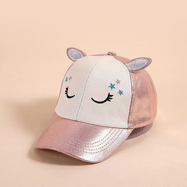 Adorable Cat Embroidery for Stylish Kids Let your little one step out in style with our Korean Cat Embroidery Kids Baseball Cap! This fun and fashionable hat features an adorable cartoon cat design, embellished with sequins for that extra touch of sparkle that kids love. Whether they're playing outdoors, heading to school, or enjoying a family outing, this sun hat will keep them cool and looking trendy. Features Material: Crafted from high-quality cotton, ensuring breathability and comfort for kids during active play. Adjustable Fit: With a nylon fastener tape strap, this cap easily adjusts to fit head sizes between 50-54 cm(19.7in-21.3in), perfect for kids aged 4 to 12. Fun Design: Adorable cat embroidery and shimmering sequins create a playful look, making it a stylish addition to any ou Korean Cat, Girl Baseball Cap, Kids Baseball Caps, Cat Embroidery, Active Play, Adorable Cartoon, Kids Baseball, Formal Shoes For Men, Family Outing