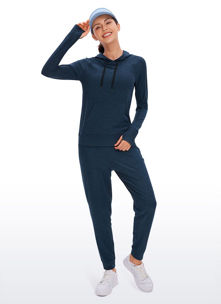 YOGA Women's Lycra Brushed long sleeve hoodie with soft and stretchy fabric. Drawstring pullover sweatshirts with pockets for easy storage. Thumb hole design keeps you warm and holds sleeves in place. Feature & Fitting: 
 Designed for running or workout 
 Hooded design, slim fit 
 Front pocket and thumbholes 
 Fabric: 
 Soft and skin-friendly fabric 
 Added Lycra for stretch 
 Brushed for comfort and warmth 
 88% Polyester, 12% Lycra 
 SKU : RZ36 .Easy reach by searching the SKU Moisture-wicking Long Sleeve Sweats For Fall, Hooded Solid Color Tracksuit For Workout, Long Sleeve Hoodie With Pockets For Gym, Hooded Activewear With Pockets For Jogging, Athleisure Hoodie With Pockets For Jogging, Long Sleeve Moisture-wicking Sweatshirt For Loungewear, Long Sleeve Sweats For Jogging In Athleisure Style, Sportswear Hoodie For Workout With Long Sleeves, Long Sleeve Tracksuit With Pockets In Athleisure Style