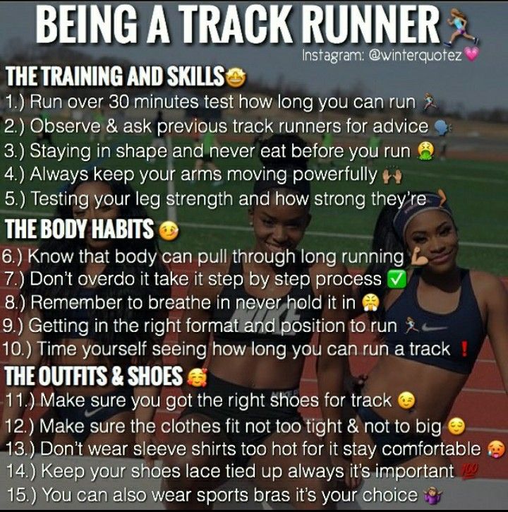 a poster with the words being a track runner