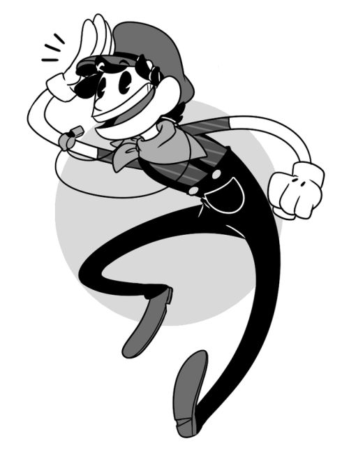 an image of a cartoon character flying through the air with his arms stretched out and legs crossed