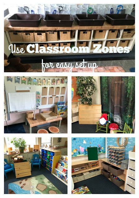 the classroom is organized and ready to be used for children's playrooms