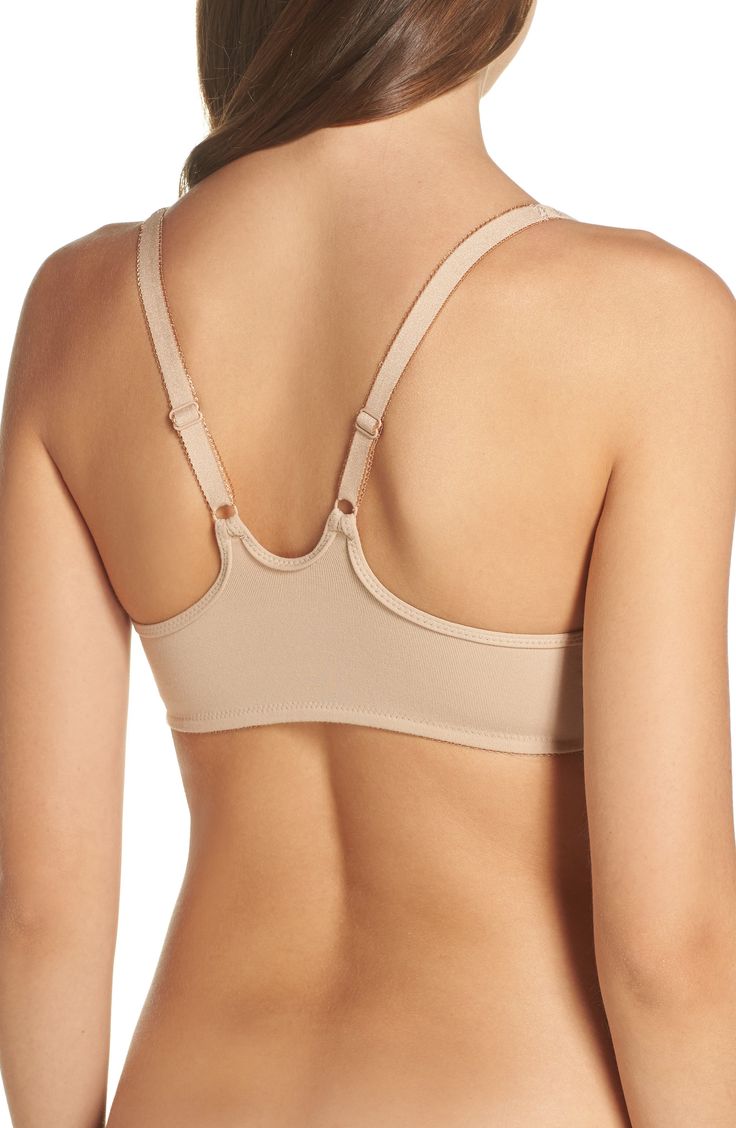 If there is a bra for summer, this is it. Supplex® nylon wicks moisture away from the body, keeping you cool and dry. The style is seamless and unpadded; perfect under body-conscious fabrics. Strap width increases with larger sizes Sheer net insert lets air flow Underwire for lift and support Front closure 87% Supplex® nylon, 13% spandex Hand wash warm, line dry Imported Lingerie Seamless Stretch T-back Sports Bra, Push-up Sports Bra With Built-in Bra, Stretch Push-up Sports Bra With Built-in Support, Push-up Stretch Sports Bra With Built-in Bra, Stretch Push-up Sports Bra With Built-in Bra, Stretch Push-up Sports Bra, Stretch Bra With Seamless Construction And Wide Straps, Full Coverage Shaping Seamless Bra, Seamless Shaping Full Coverage Bra