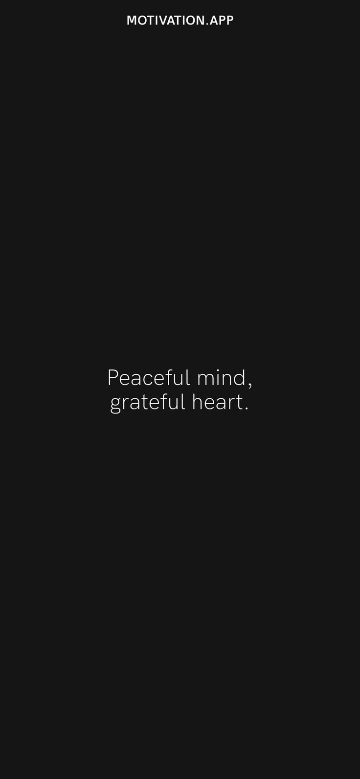 a black and white photo with the words peaceful mind, grateful heart