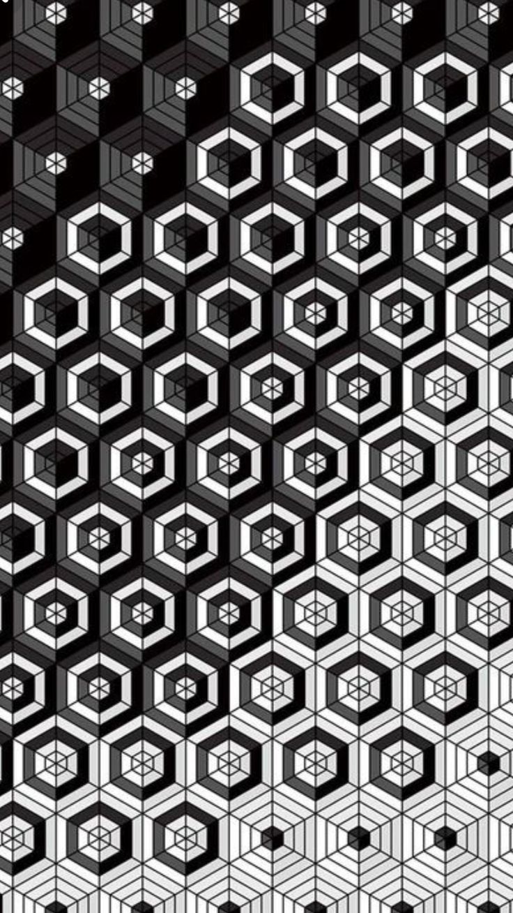 an abstract black and white background with hexagonal shapes