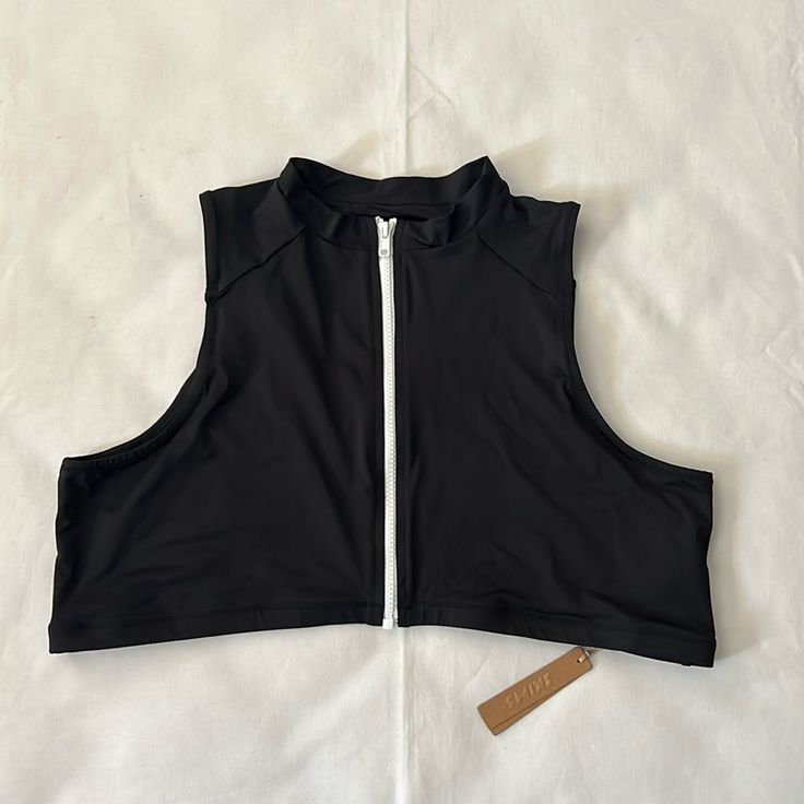 New With Tag | Color Onyx | Size 3x Mock Neck Top, Zip Up, Womens Swim, Mock Neck, Onyx, Zip Ups, Swimming, Women Shopping, Black