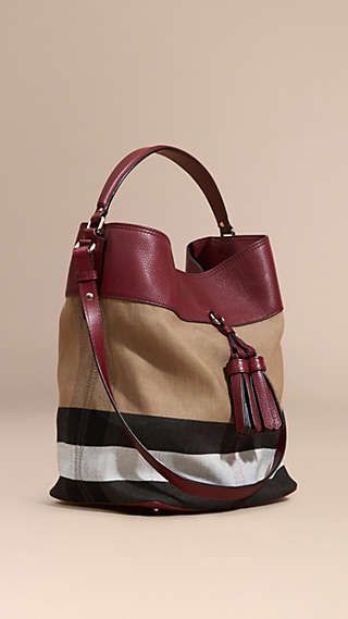 The Medium Ashby in Canvas Check and Leather Burberry Purse, Leather Tote Bags, Leather Totes, Fragrances For Women, British Outfits, The Medium, Bag Collection, Tote Bag Leather, Burberry Bag