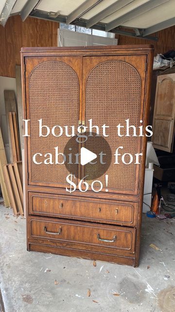 an old wooden cabinet with the words i bought this cabinet for $ 500 on it