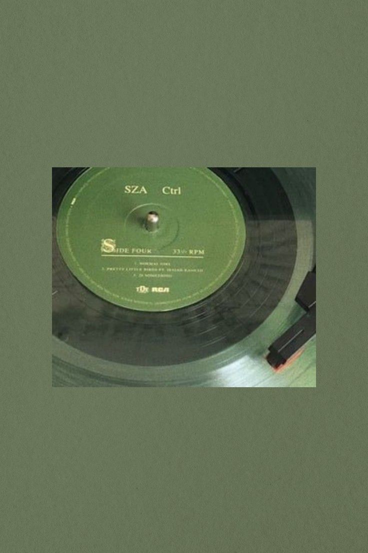 an old record with the word sea club on it's side in green and black