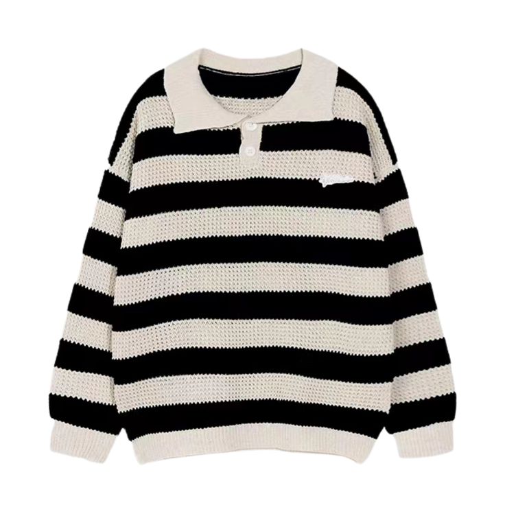 Experience the sophistication of a classic American preppy style with this Striped Polo Sweater. Crafted from premium fabric, the eye-catching horizontal stripes provide a timeless look with a modern flair. A perfect addition to any wardrobe, this sweater will give you a look that is both effortless and tasteful. Features: -100% Polyester -Class Polo Collar -Stripe -Super Soft Fabric -Regular fit -Unisex style American Preppy Style, American Preppy, Polo Sweater, Fashion App, Horizontal Stripes, Classic American, Green Sweater, Polo Collar, Unisex Style