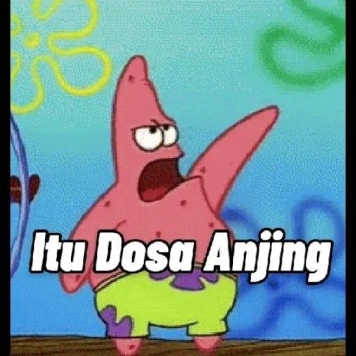 an animated cartoon character with the caption itu dosa aning in spanish