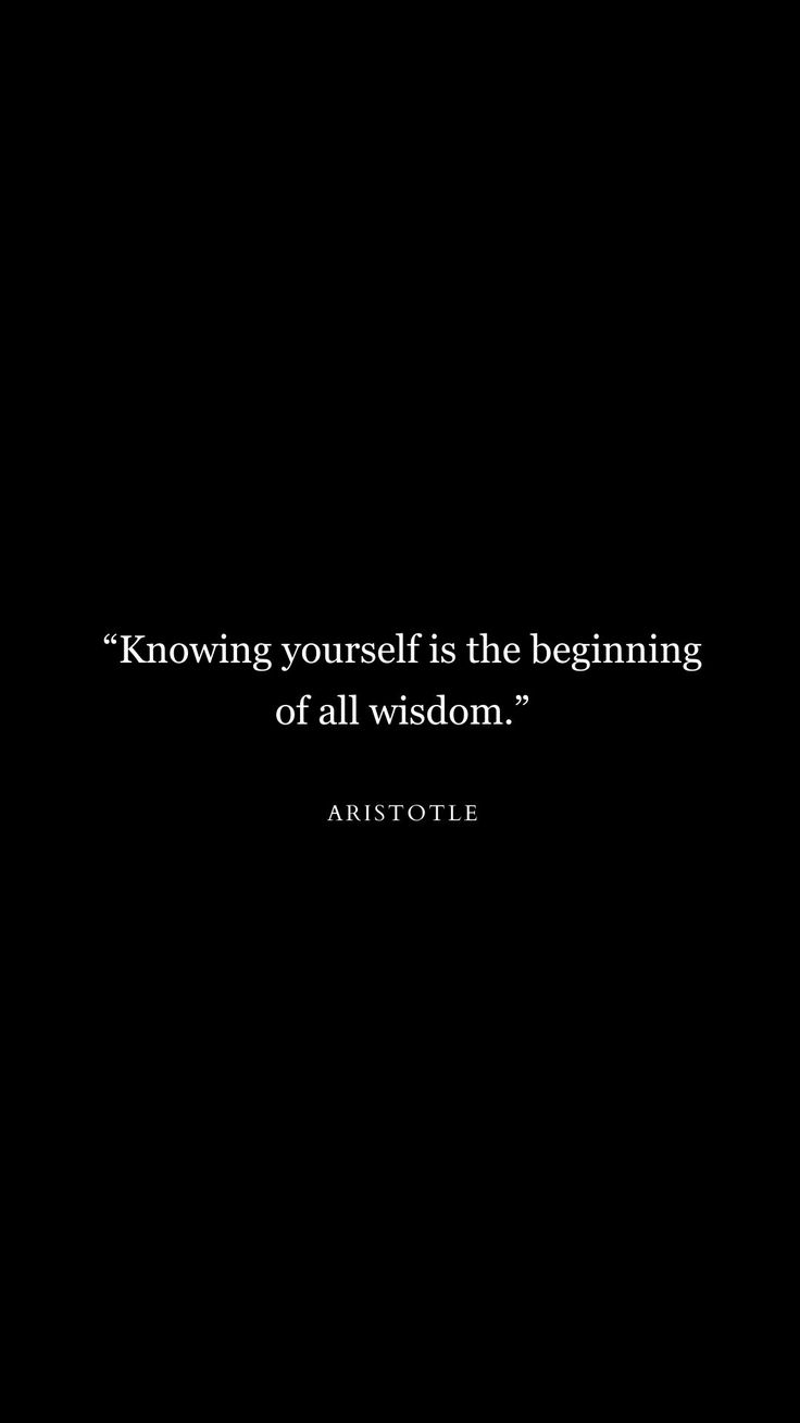 a black and white photo with the words,'know yourself is the beginning of all wisdom