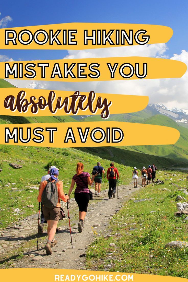 people hiking on a trail with the words, hike hiking must take you absolutely much avoid