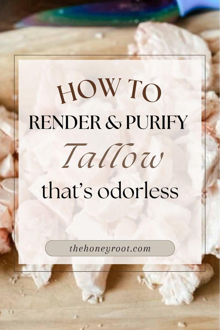 How to Render & Purify Odorless Tallow Tallow Recipe, Goat Milk Recipes, How To Render, Essential Oils For Pain, Natural Beauty Diy, Diy Body Care, Holistic Beauty, Skin Care Recipes, Be Natural