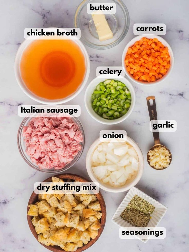 the ingredients for this recipe include carrots, celery, and other vegetables