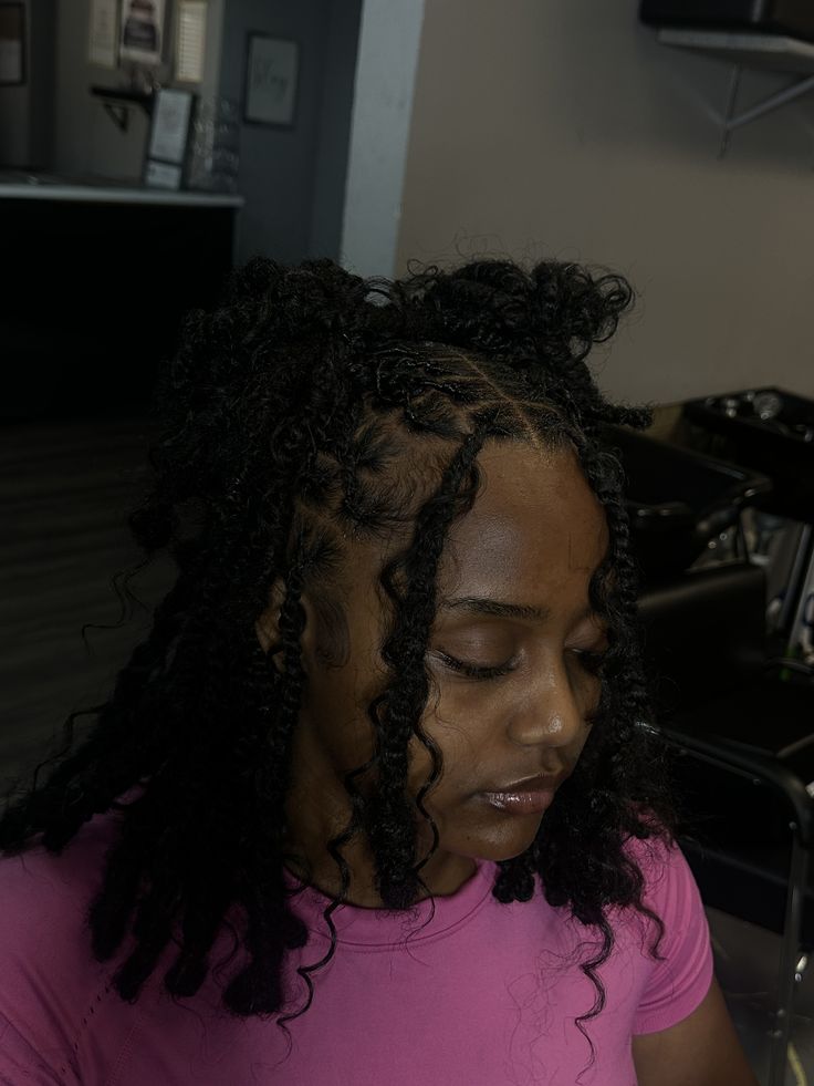 boho invisible locs Boho Invisible Locs Bob, Small Invisible Locs, Boho Invisible Locs, Invisible Locs Bob, Invisible Locs Hairstyle, Invisible Locs Hairstyles, Bob Locs, Boho Bob, Invisible Locs