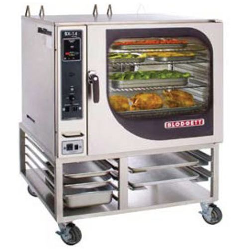 an electric oven with trays full of food