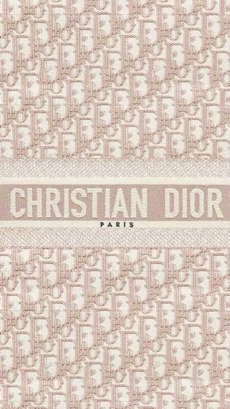 the cover to christian dior's album, paris is shown in pink and white